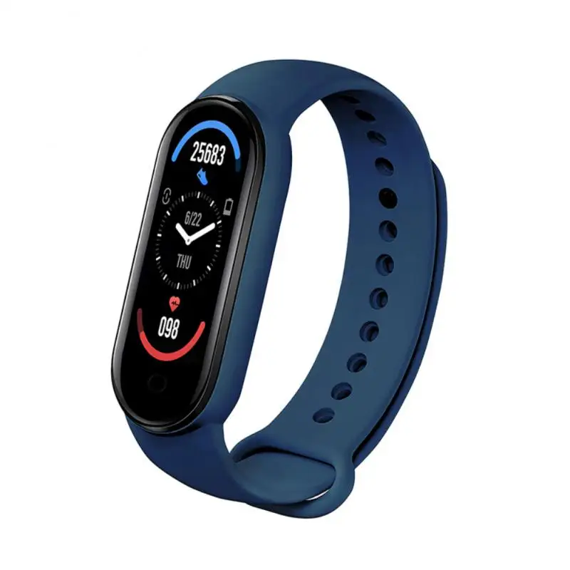 Montre Connectée M6 pour Homme et Femme, Bracelet d\'Activité Sportives, Fitness, Musique, Fréquence Cardiaque, Prise de Photos, Version Fitpro,