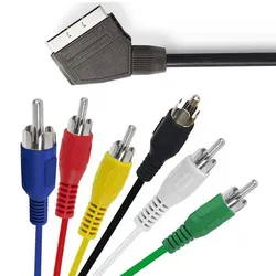EU Scart to AV Cable BI-direction Composite AV to Scart or Scart to AV Cable(not compatible with Ypbpr component Port)