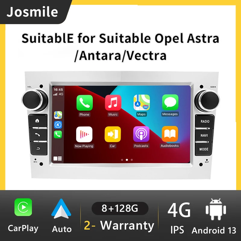 

AutoRadio 2 din Android 13 For Opel Vectra C Zafira B Corsa D C Astra H G Jvivaro Meriva Multimedia Stereo Audio GPS Navigation