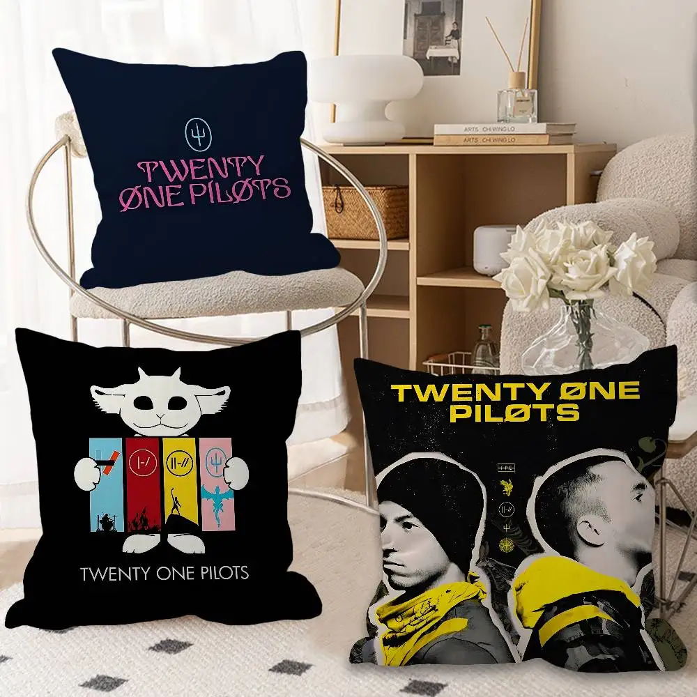 Popular T-Twenty One Pilot Pillowcase toon Gift Cushion Cover Bedroom Home Sofa Chair Seat Decor pillow case
