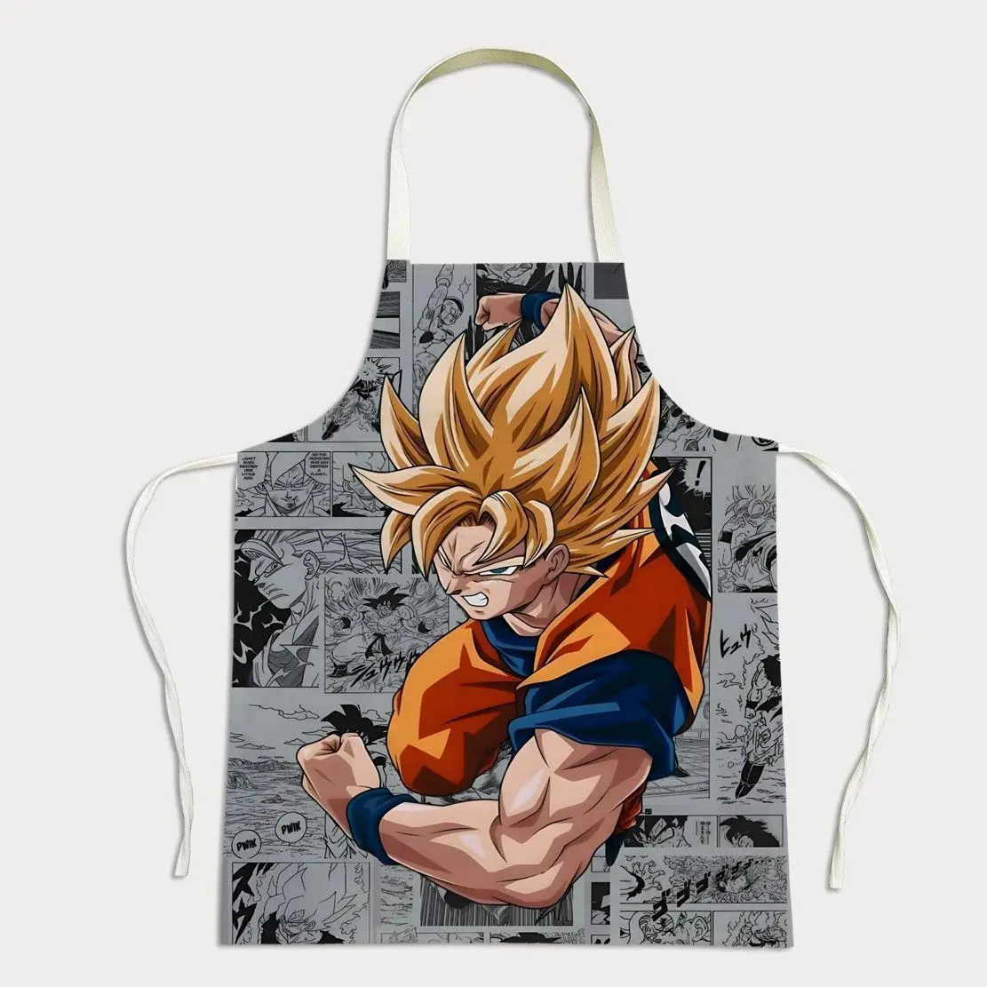 Dragon Ball Son Goku Cartoon Apron Kawaii 2D Waterproof Stain-Resistant Waist Apron Work Clothes Anime Merchandise Wholesale view 5