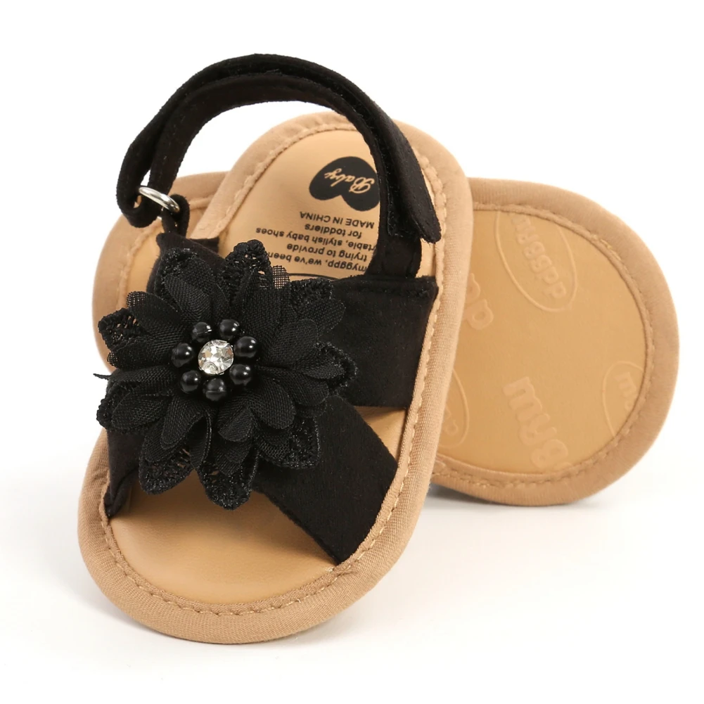 Jlong Casual Infant Anti-Slip Soft Sole Shoes - Newborn Flower First Walking Shoes for Summer