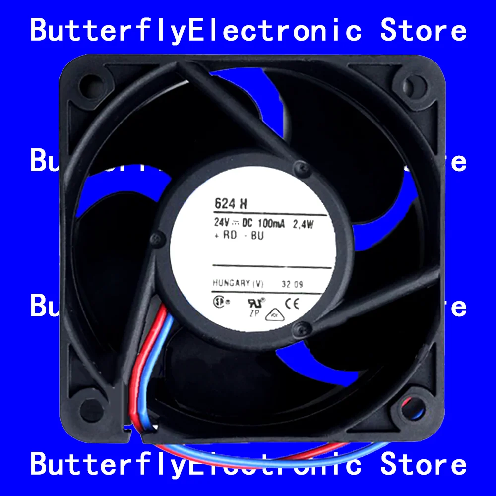 NEW ORIGINAL 624H 624 H 24VDC 2.4W COOLING FAN 6025 6CM 60*60*25MM