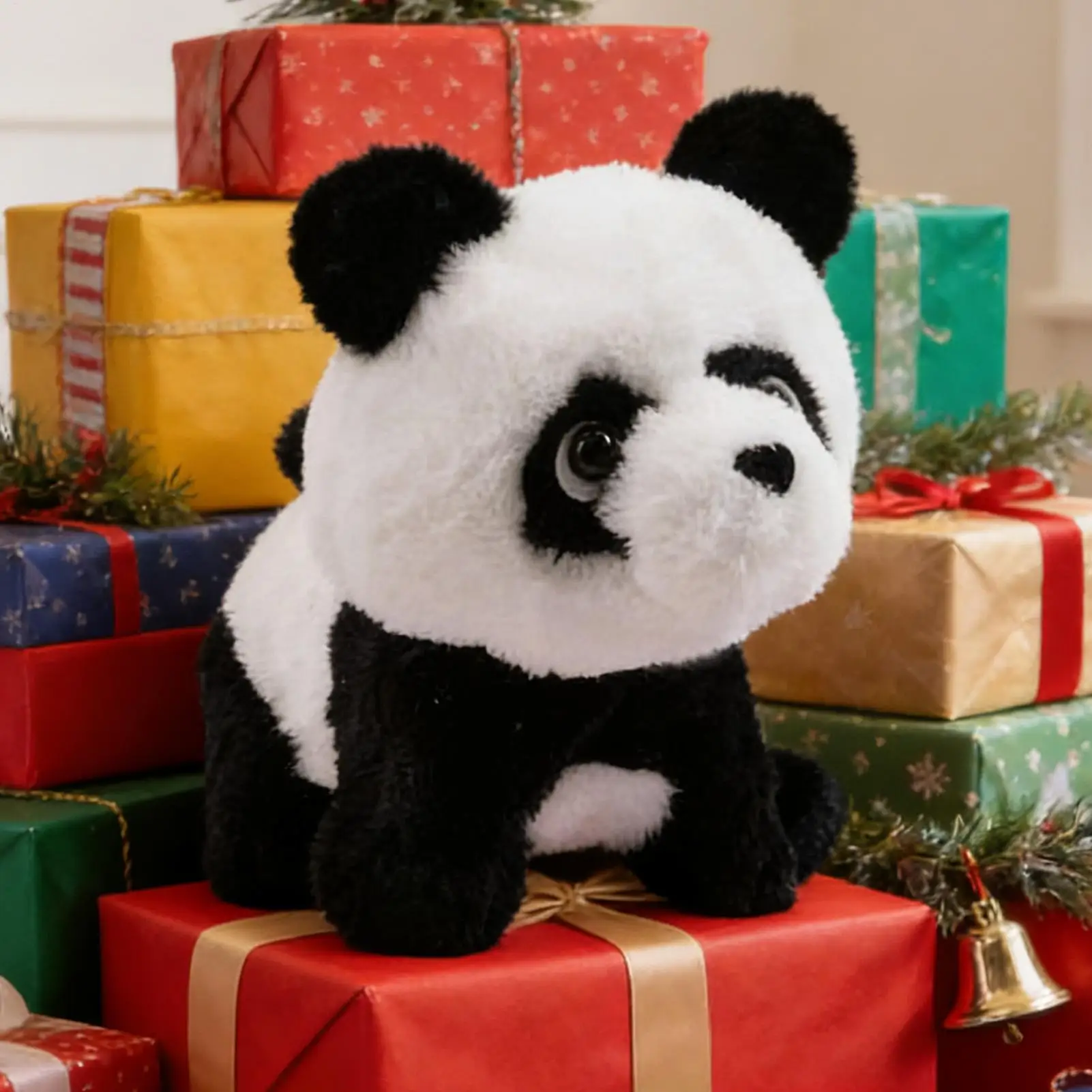 Electronic Pets For Kids Educational Walking Plush Toy Pet With Sound Interactive Panda For Ages 3 Kids Boys Girls Birthday