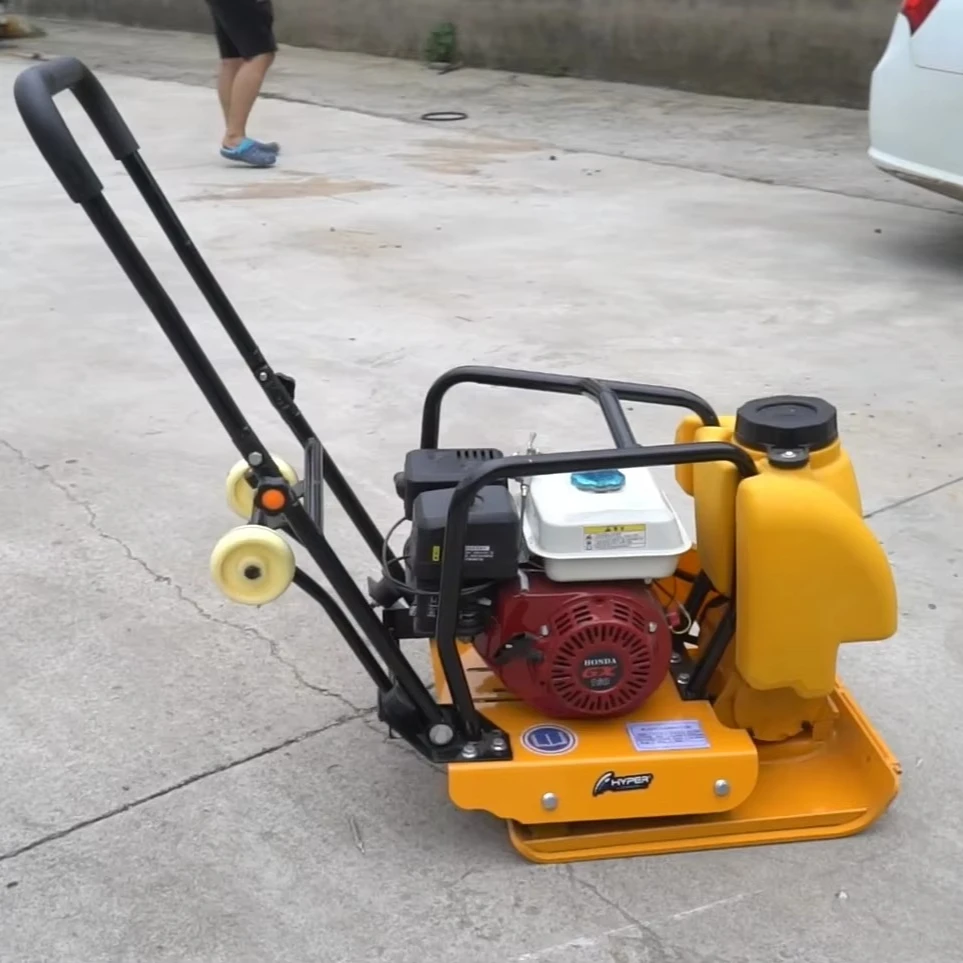 Factory  6.5hp Petrol Plate Tamper Compactor 6.5hp Soil Vibrating Road Compactor Plate Compactor