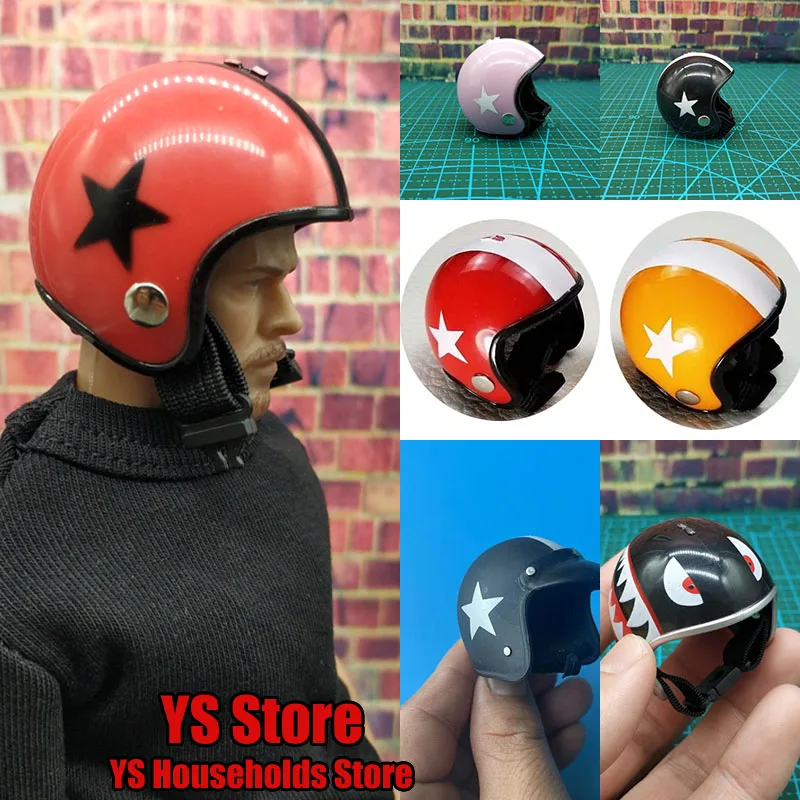 1/6 Scale MK5 Motorcycle Racer Helmet Model Electric Vehicles Safety Hat Mini Action Figure Scene Accessory Toys For 12