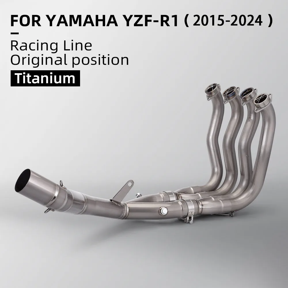 

FOR YZF R1 MT10 r1/M1 titanium full motorcycle exhaust system 2015-2023