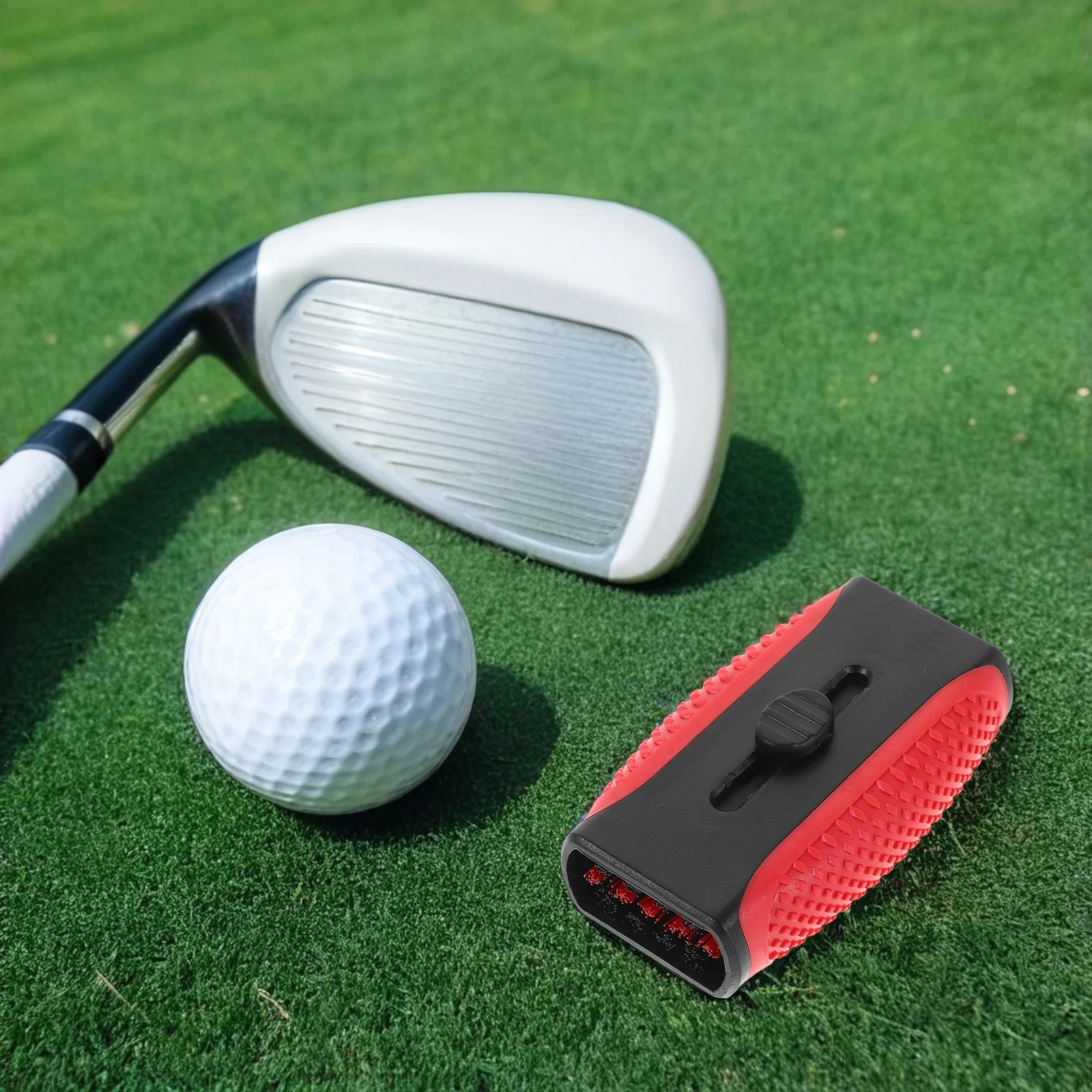 

Lightweight Golf Club Cleaning Brush Retractable Double Sided for Grooves Faces - Special Bristle Material Protects Surface -