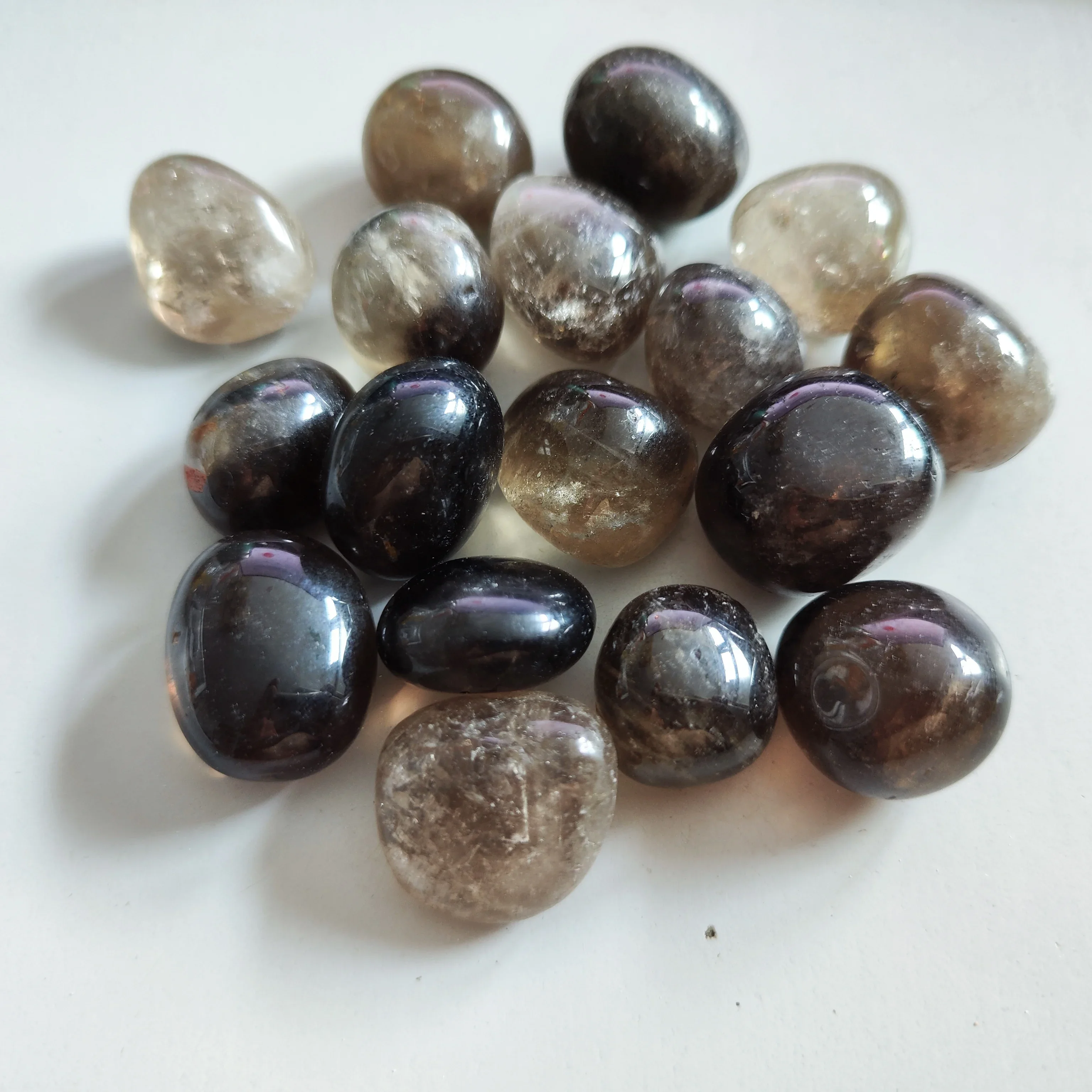 50g/100g Smoky Quartz Tumbled Stone Black Gray Crystal Pocket Stone DIY Gemstones Home Decoration Crystal Stone Gifts crystal