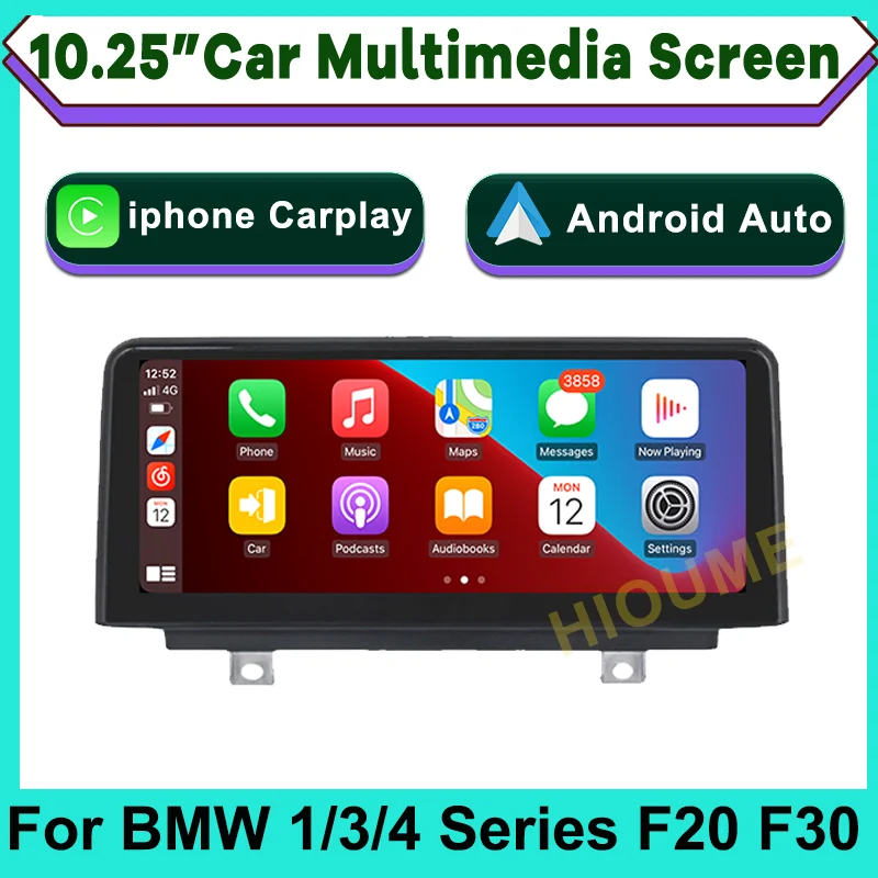 

Linux 10.25 Inch Android Auto Multimedia Screen Wireless Apple CarPlay for BMW 1 / 3 / 4 Series F20 F21 F30 F31 F32 F33 F34 F36