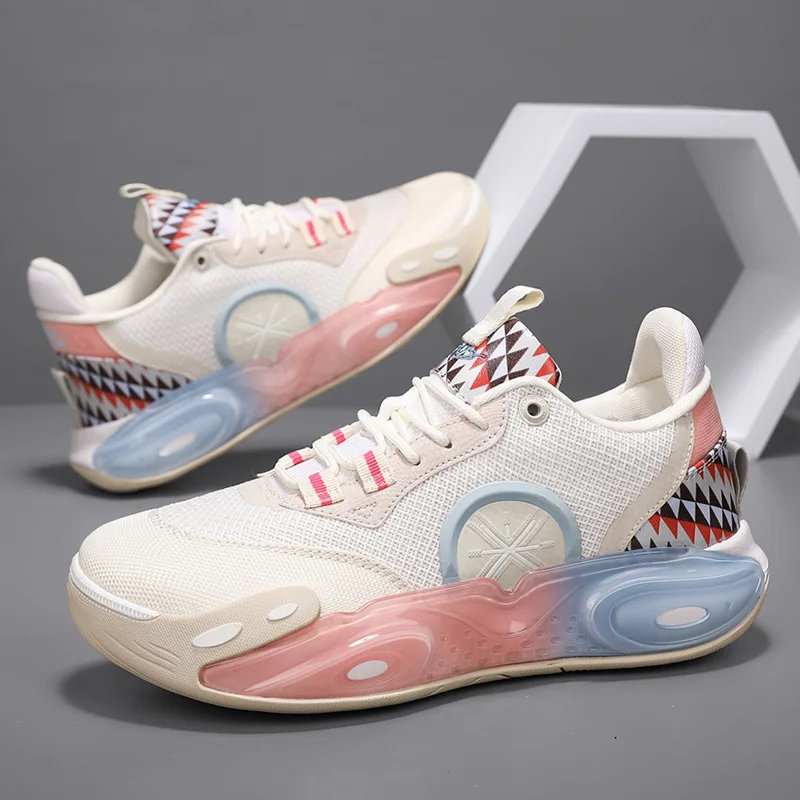 

Summer Breathable Comfortable High Quality New Lightweight Exercise High Quality Men's and Women's Basketball Shoes36-45