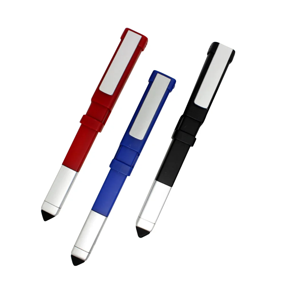 

3pcs Multifunctional Ball-point Pen Combination Ballpoint Pen Phone Holder Screwdriver Touch Ballpoint Pen (Mixed Color)