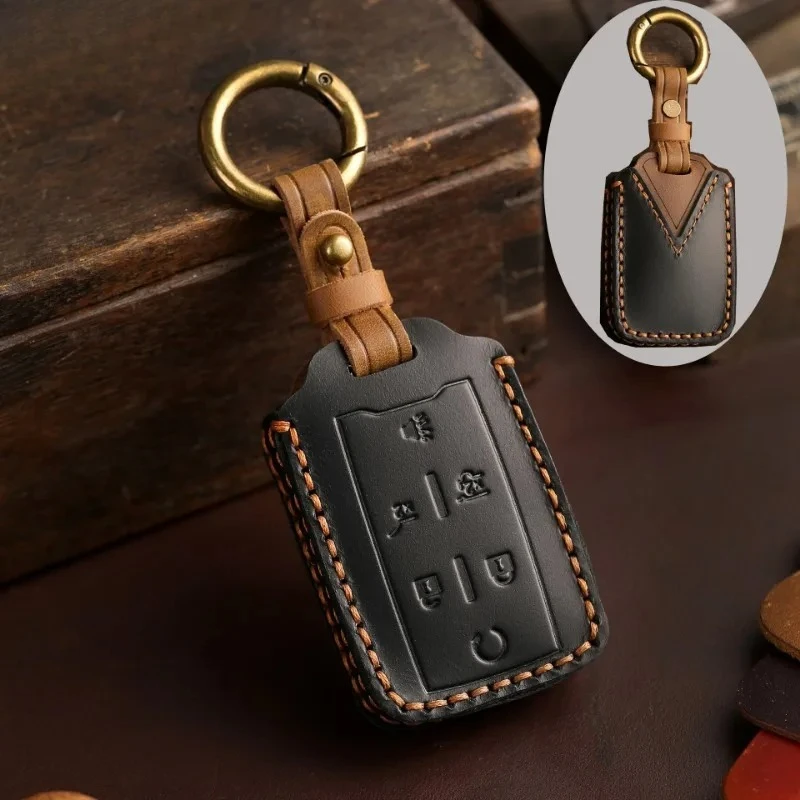 

Кожаный чехол для автомобильного ключа, брелок для Chevrolet Chevy для Sierra 3500HD Canyon Colorado LT Silverado, защита без ключа