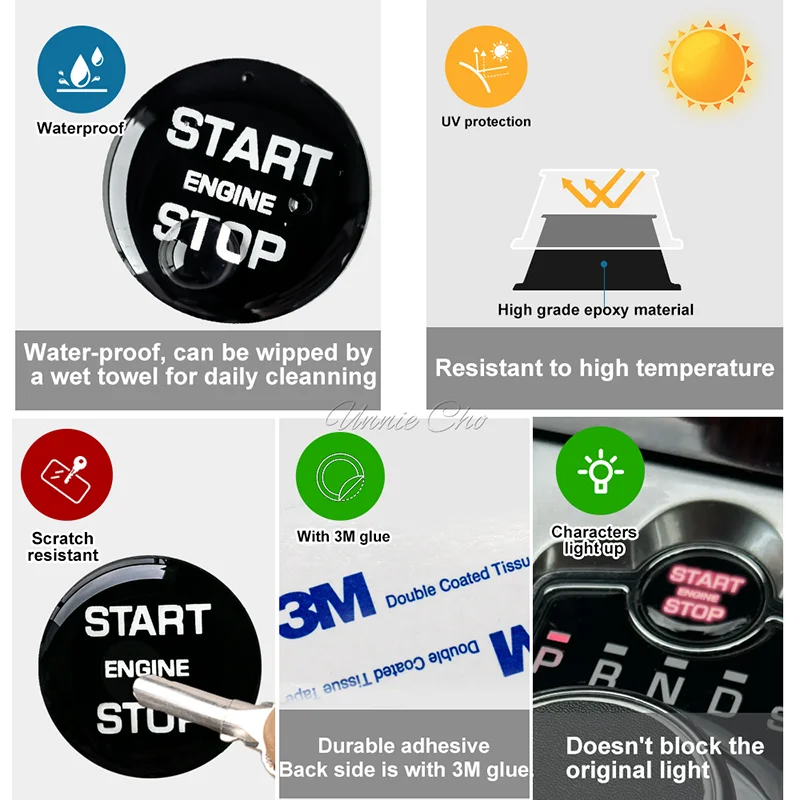 Sunroof Button Repair Sticker Kit For Range Rover Sport Velar Overhead Console Roof Button Cover Trim for Land Rover Defender