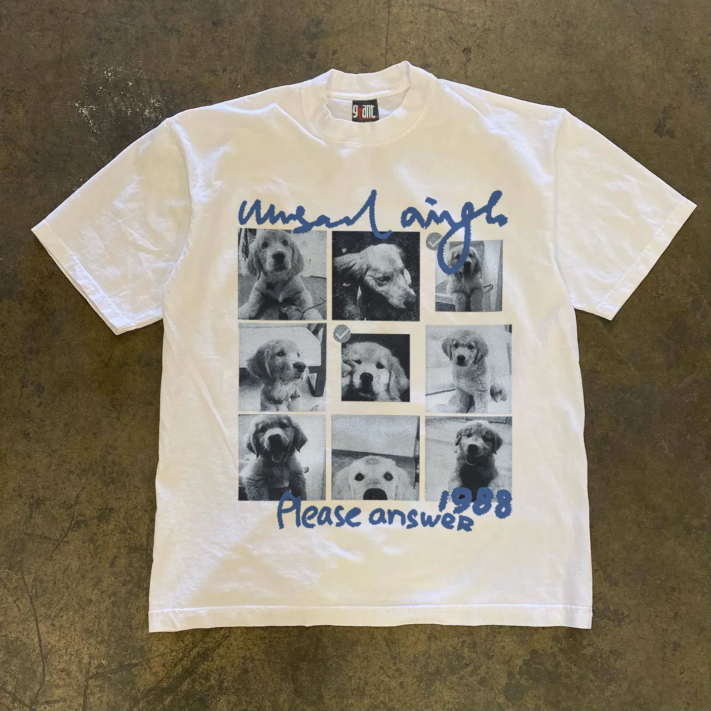 Pure Cotton Double Thread Loose Fit Short Sleeve T-Shirt Unisex Breathable Comfortable American Retro Style Printed Graphic Tee