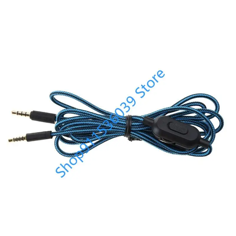 200 سنتيمتر استبدال سماعة تمديد كابلات الحبل سلك ل لوجيتك G433 G233 G Pro X سماعة الألعاب مع كتم التحكم في مستوى الصوت