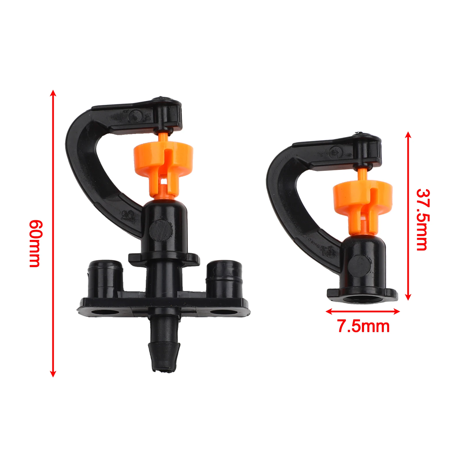 30x Garden Watering Sprinkler Nozzle GType with Rotating Spray Designed for Greenhouse and Outdoor Crop Irrigation