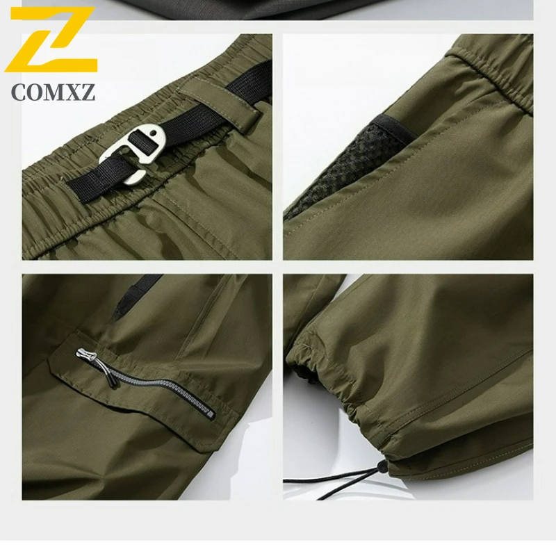 Men's Mountain Cargo Trousers Autumn Relaxed Lightweight Street Style Trousers Outdoor Trailblazing Essential Workwear Pants