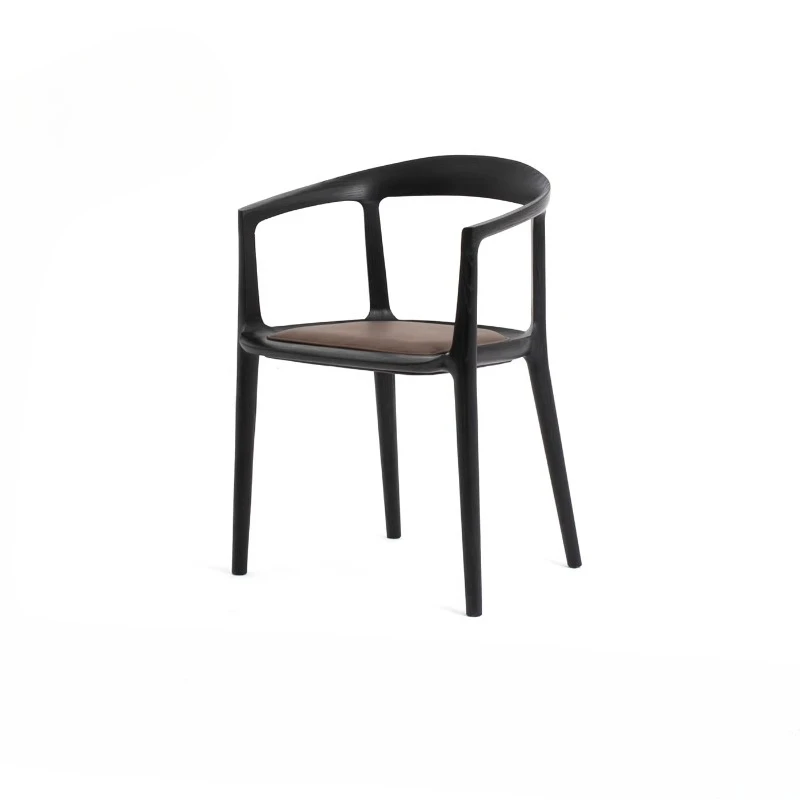 Medieval solid wood armrest tea chair, master chair