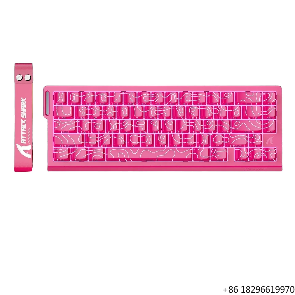 Attack Shark X68HE Magnetic Shaft Mechanical Keyboard with Side‑Engraved Wired RGB E‑Sports RT Adjustable Key Travel Low Latency