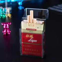 Transparent Cigarette Box, Moisture-Proof and Pressure-Resistant, ABS Plastic, Good Appearance, 20 Cigarettes, New