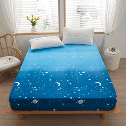 1 piece of bed sheet for bedroom 100%Polyeste Elastic Band Around bedding Fitted Sheet Only (excluding pillowcases)