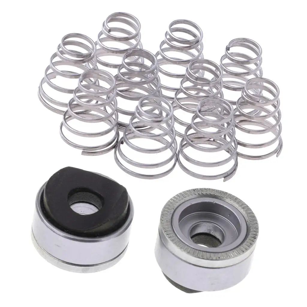 Bike Quick Release Spring Silver 10 Pieces Kit for Bicycle Wheel Quick Release Axle Skewer Hub Hardware Universal Fit