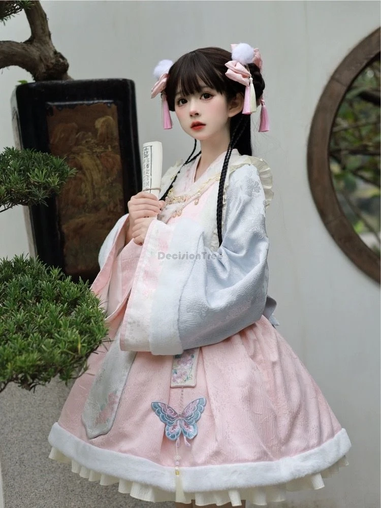 

2024 chinese new year hanfu element lolita national style lolita women op dress original autumn and winter style lolita w160