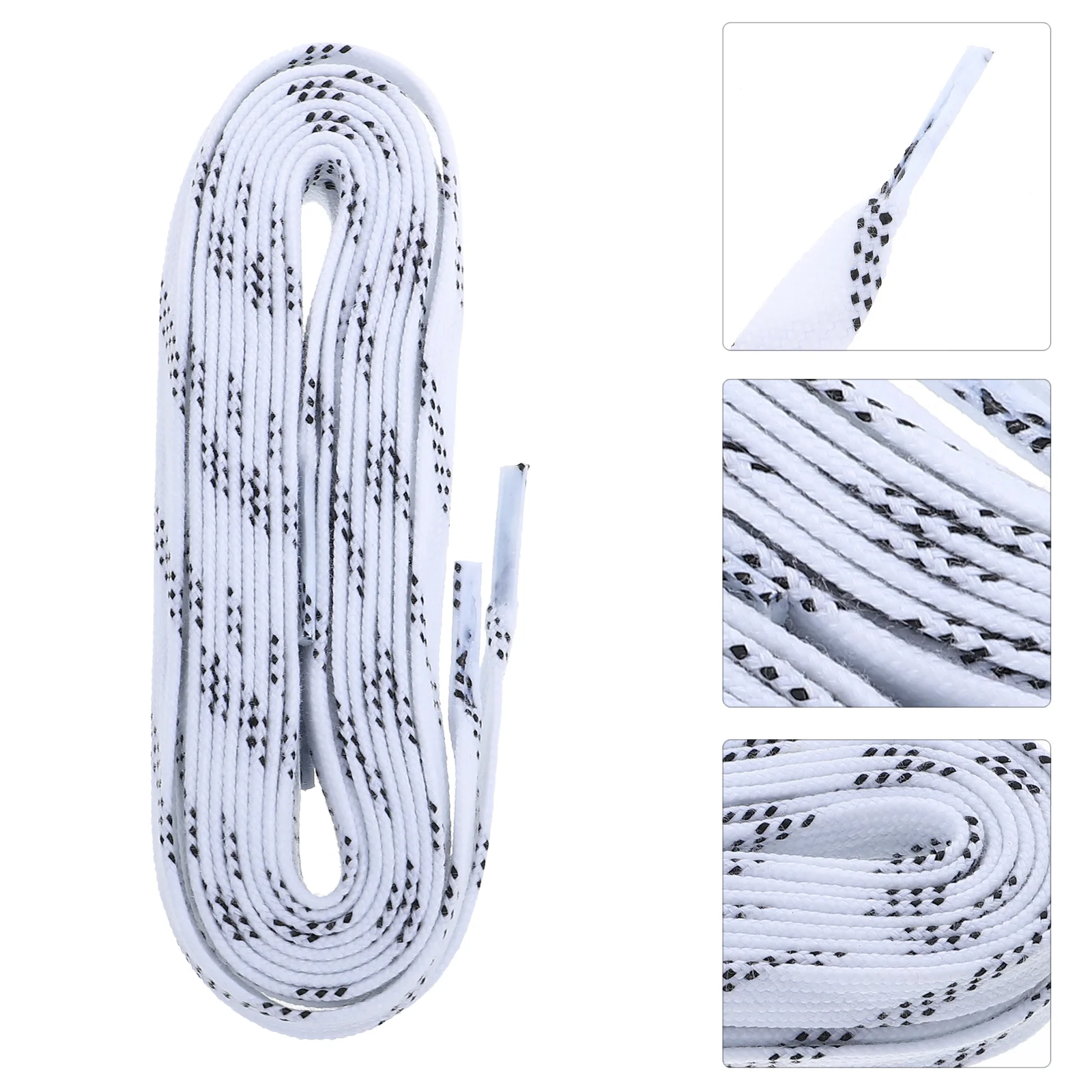 White Shoe Laces Skating Shoes Energy Strap Boots for Men Shoelaces Ties Hockey All-Match Electric Guitar Miss