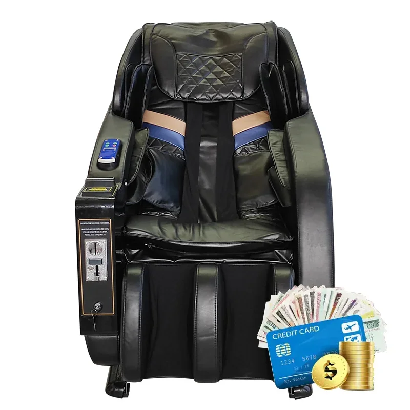 Wholesale Full Body Commercial PU Leather Credit Card Coin Operated Mall Vending Massage Chair Solt Price In Philippine