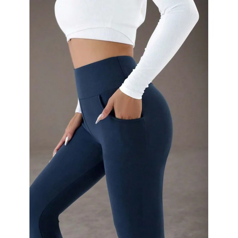 

Утепленные брюки на флисовой подкладке для женщин, весенняя мода, нейтральные цвета, полиэстер, доступны онлайн и в офлайн-магазинах