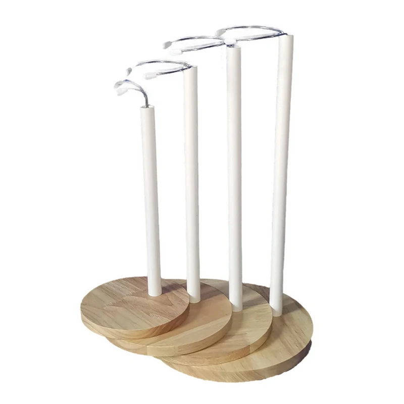 Wooden Base Doll Stands for Adjustable Figure Models