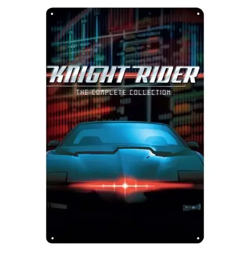 1p,Knight Rider Kitt Tv Series Metal Poster Tin Sign 20x30cm Plaque