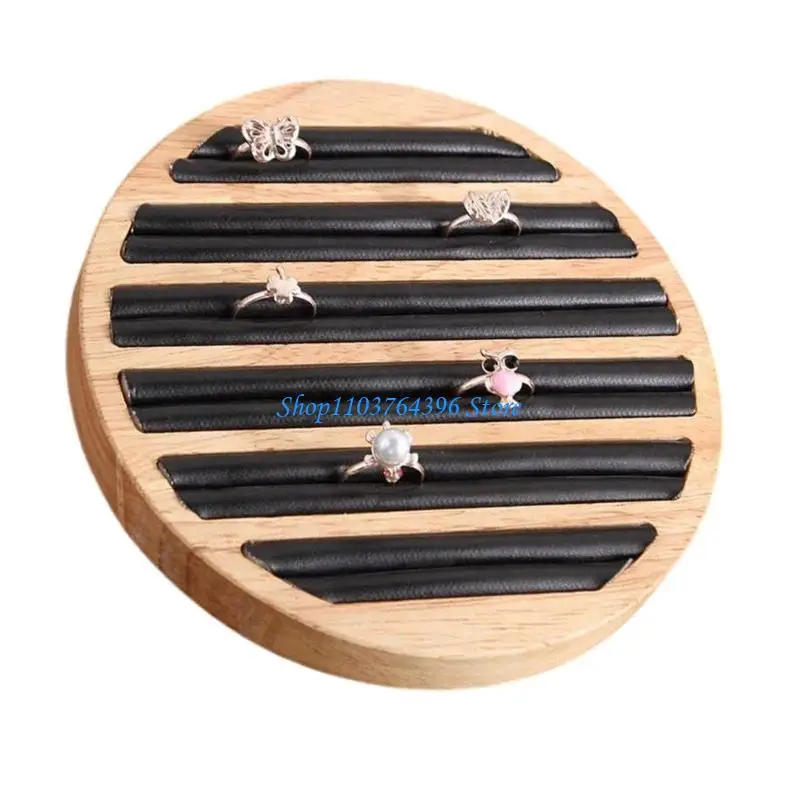 Compact Round Jewelry Tray Ring Earrings Bracelet Holder Display Plate