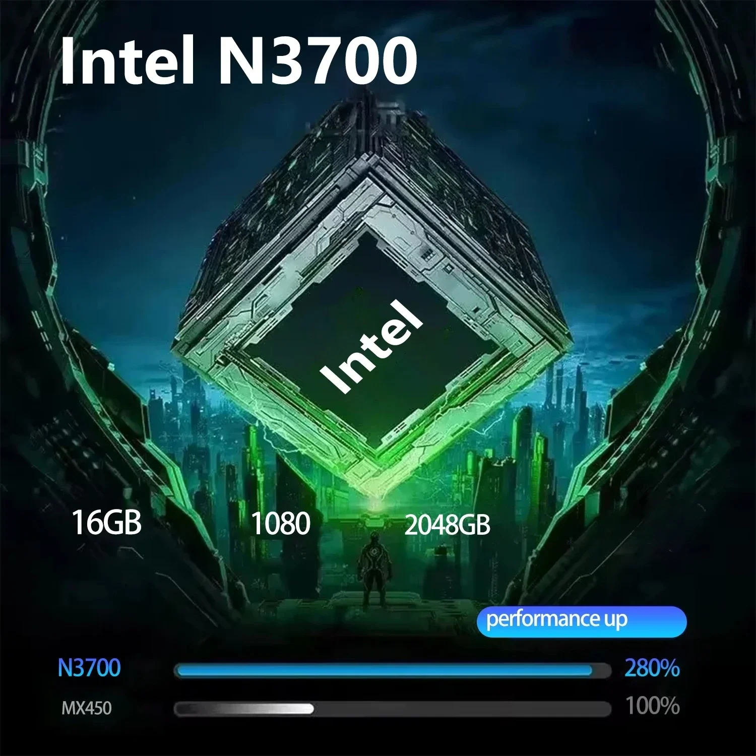 Pentium Intel N3700 Laptop Windows 11 14.1INCH Computer 16GB RAM 512GB SSD Notebook PC Portable Laptops Office Study