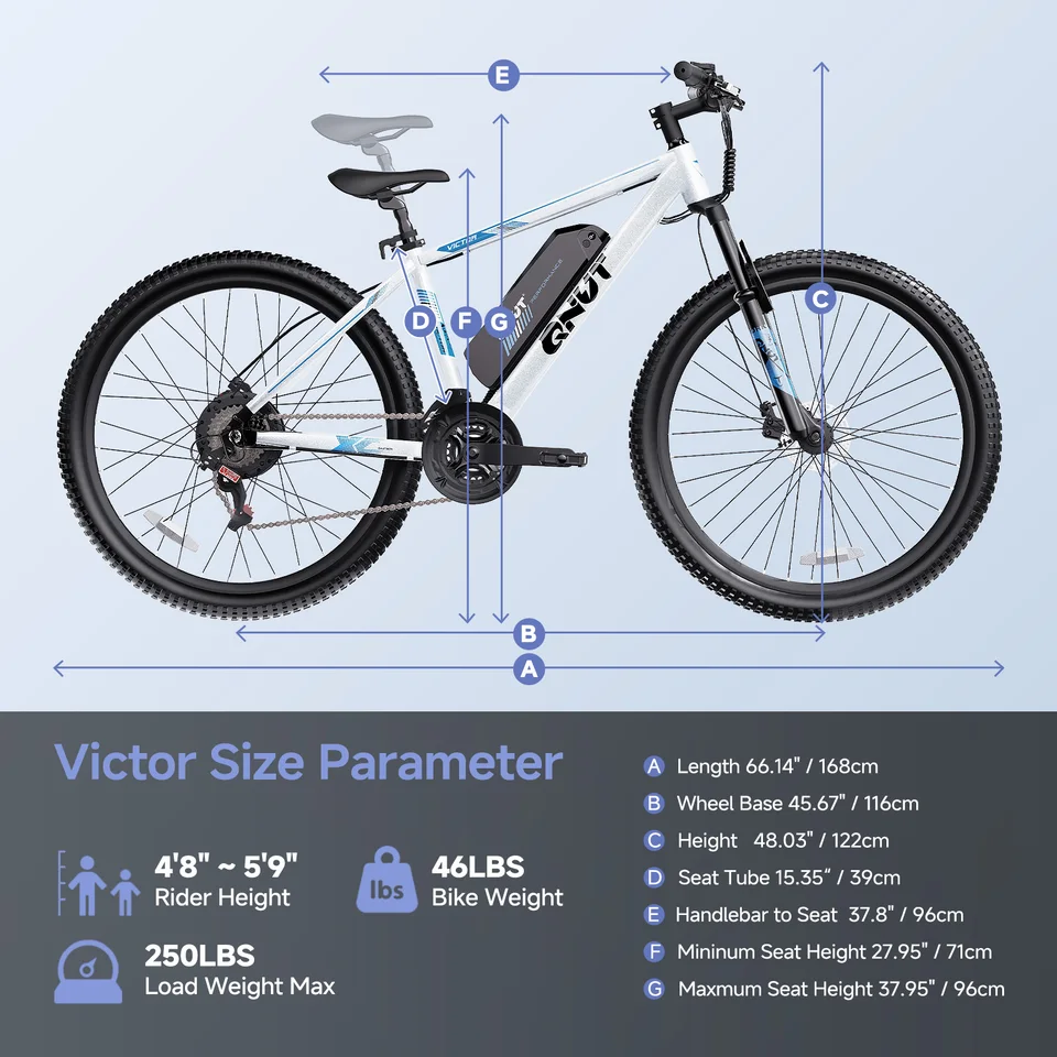 350W Motor Adult Electric Bicycle 65 Torque Electric Mountain Bike 26" Tire, 20MPH 36V10.4AH Mountain & Road Ebike image 9