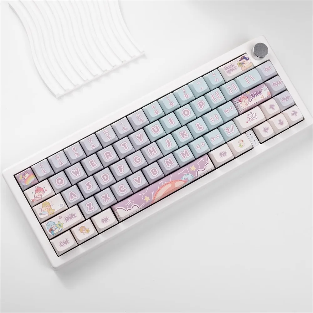 Picking Rabbit Theme Keycaps 139 Keys XDA Profile PBT Dye Sublimation For MX Switch Fit 61/64/68/87/96/104/108 Keyboard Keycaps