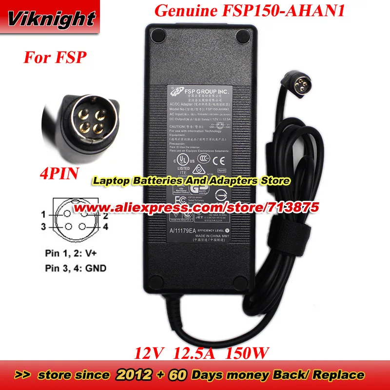 Genuine FSP FSP150-AHAN1 AC Adapter 12V 12.5A 150W for Lacie 5BIG NAS PRO Elo 15A1 DESKTOP TOUCH COMPUTER Seagate SRN04W STORAGE