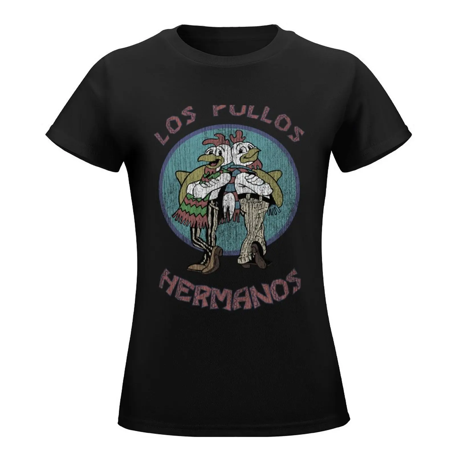 los pollos hermanos - Vintage T-Shirt blanks female summer blouses woman 2024