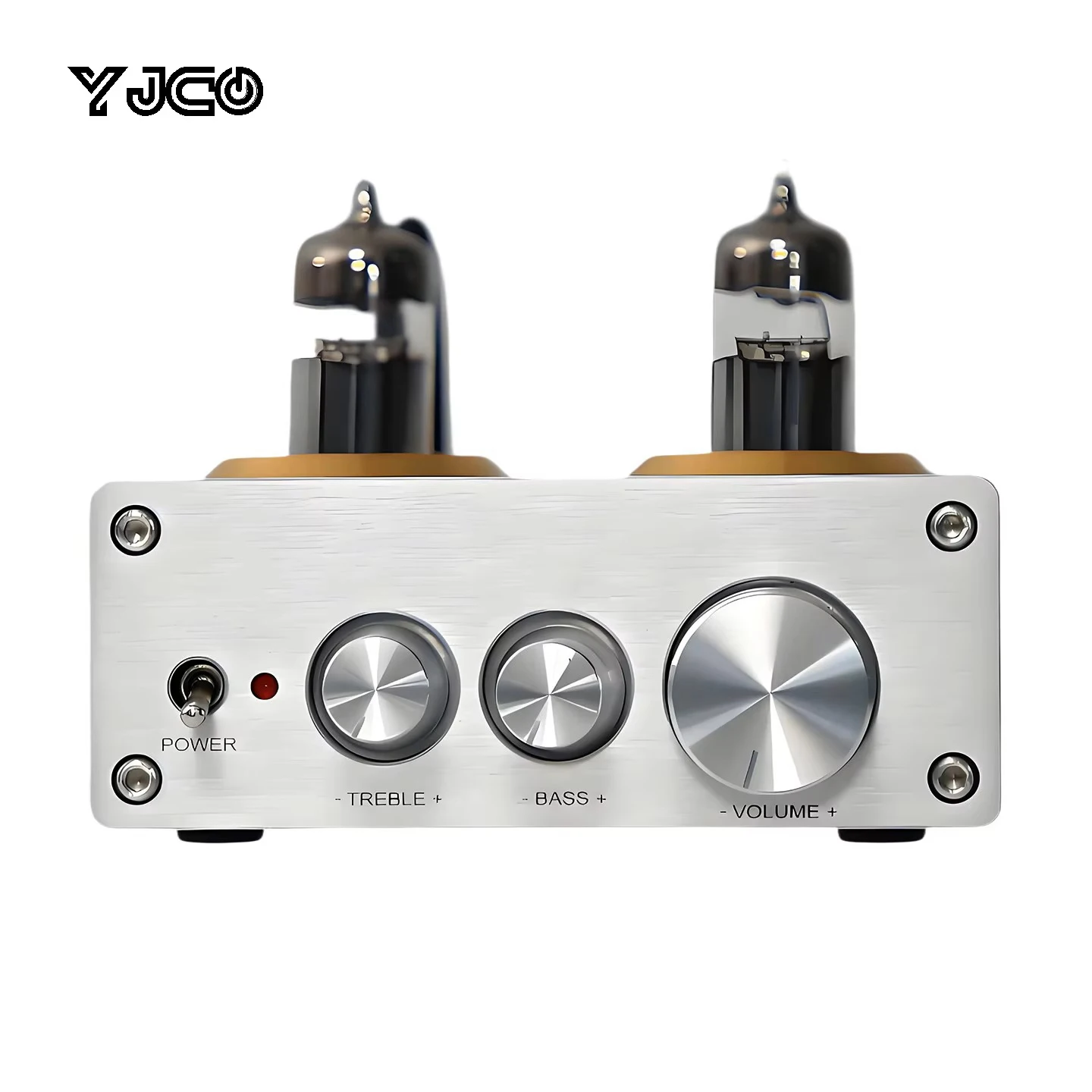 YJCO 6J5 Vacuum Tube Preamp QCC3034 Bluetooth5.1 AptX HD 24Bit 48KHz HiFi Tone Control Stereo RCA Preamplifier for Amp Speaker