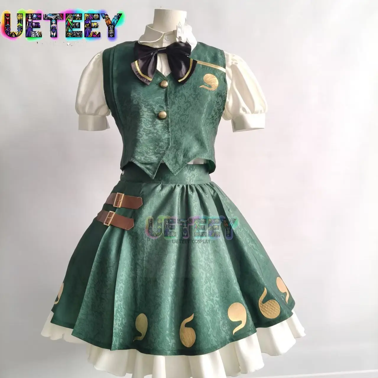UETEEY COS Touhou Project Konpaku Youmu Fan-made Maid Dress Cosplay Costume Halloween Costume Custom Size view 2