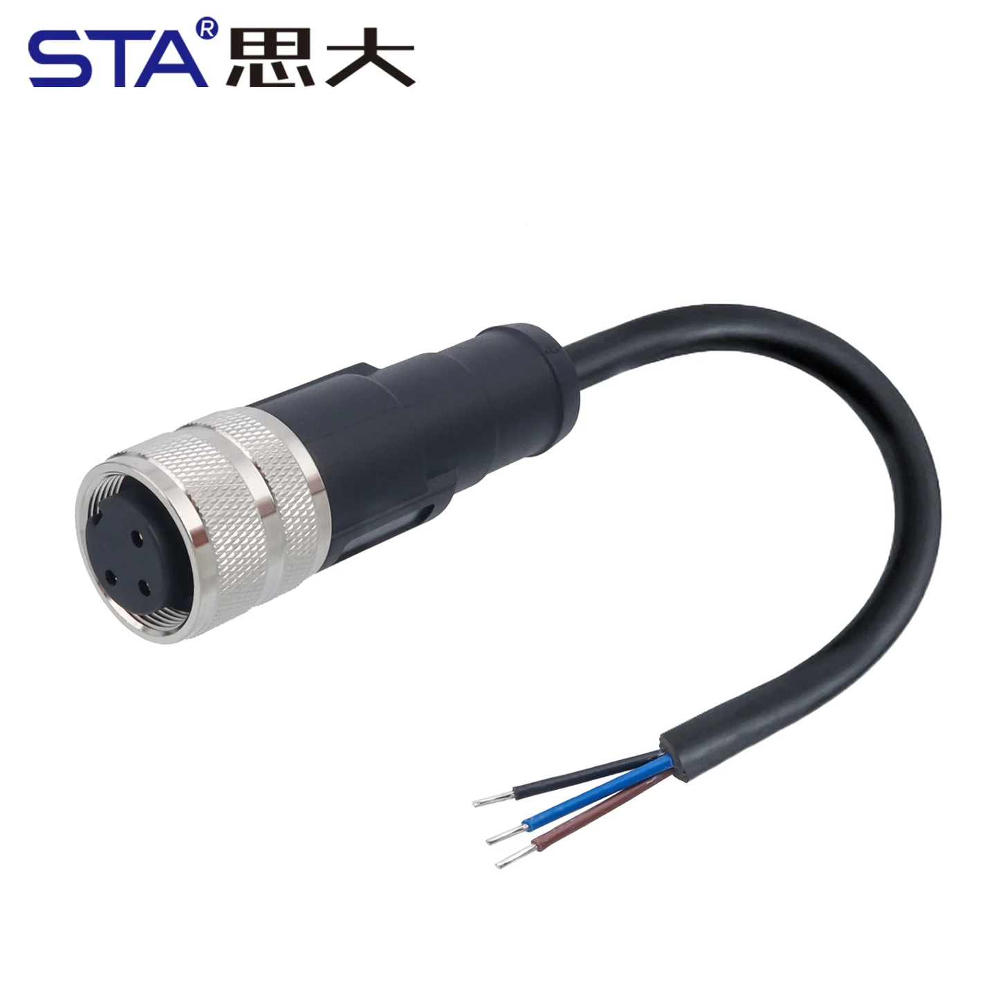 M16 IP67 Waterproof Connector Metal Straight/Angled Male Female Aviation Plug PVC Cable 2 3 4 5 6 7 8 12 14 16 19 24 Pin