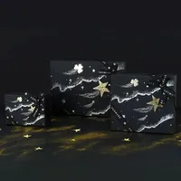 Shining Star River Gift Packaging Box with Bow Lafite Grass Jewelry Lipstick Creative Gift bags Large Birthday Wedding Hand Boxe