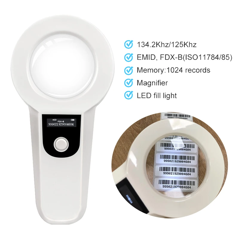 Boland Animal Microchip Reader Pet Chip Scanner Chip Reader For Animals Pet Microchip Scanner For Sheeps Cats Dogs