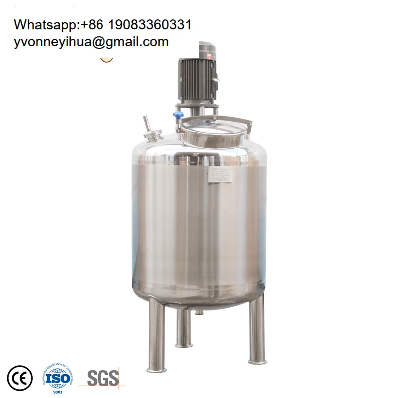 

500l 800l 2000l 5000l Stainless Steel Juice Whiskey Liquid Mixing Tank With Agitator Stirrer