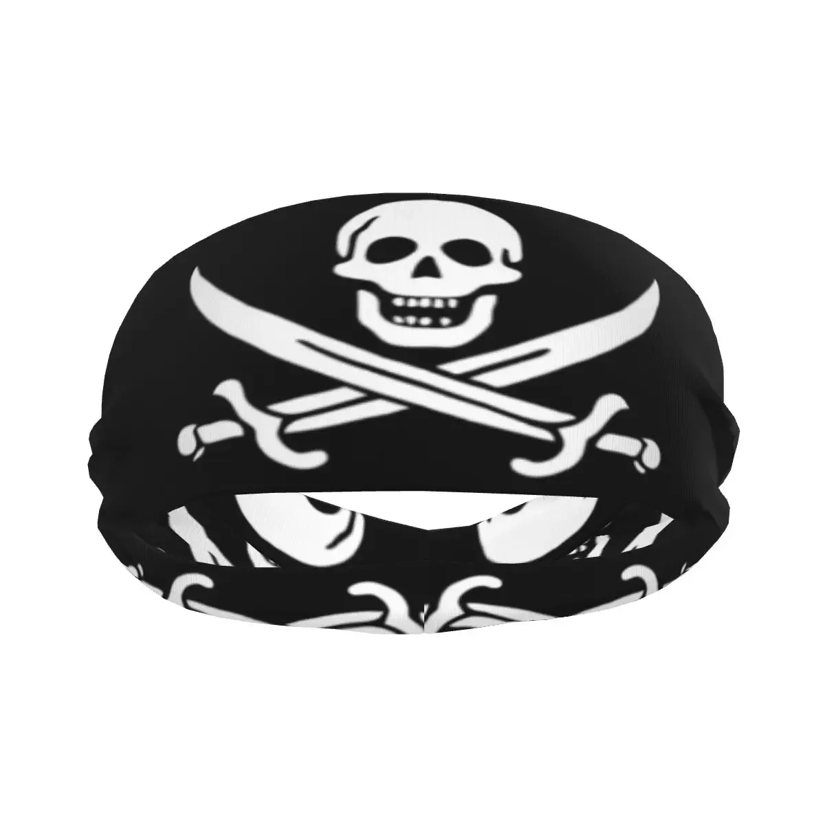 

Эластичная Повязка На Голову Jolly Roger с флагом, повязка на голову для йоги, повязка на голову для макияжа