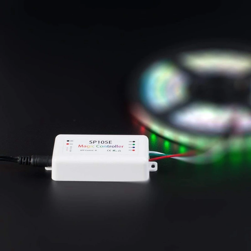 RISE-2 Pcs Bluetooth Controller: 1 Pcs SP105E Wireless Bluetooth Controller APP WS2811 WS2812B WS2801 SK6812 & 1 Pcs WS2812B SK6