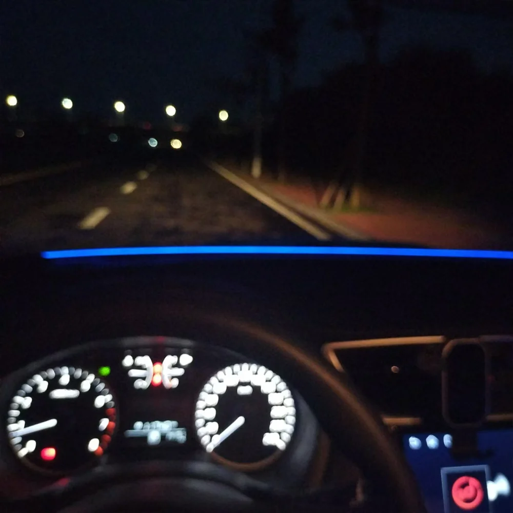 TVYVIKJ Car Interior LED Ambient Lighting Universal Windshield instrument RGB Magic Color Ambient Lamp Footlights App Control