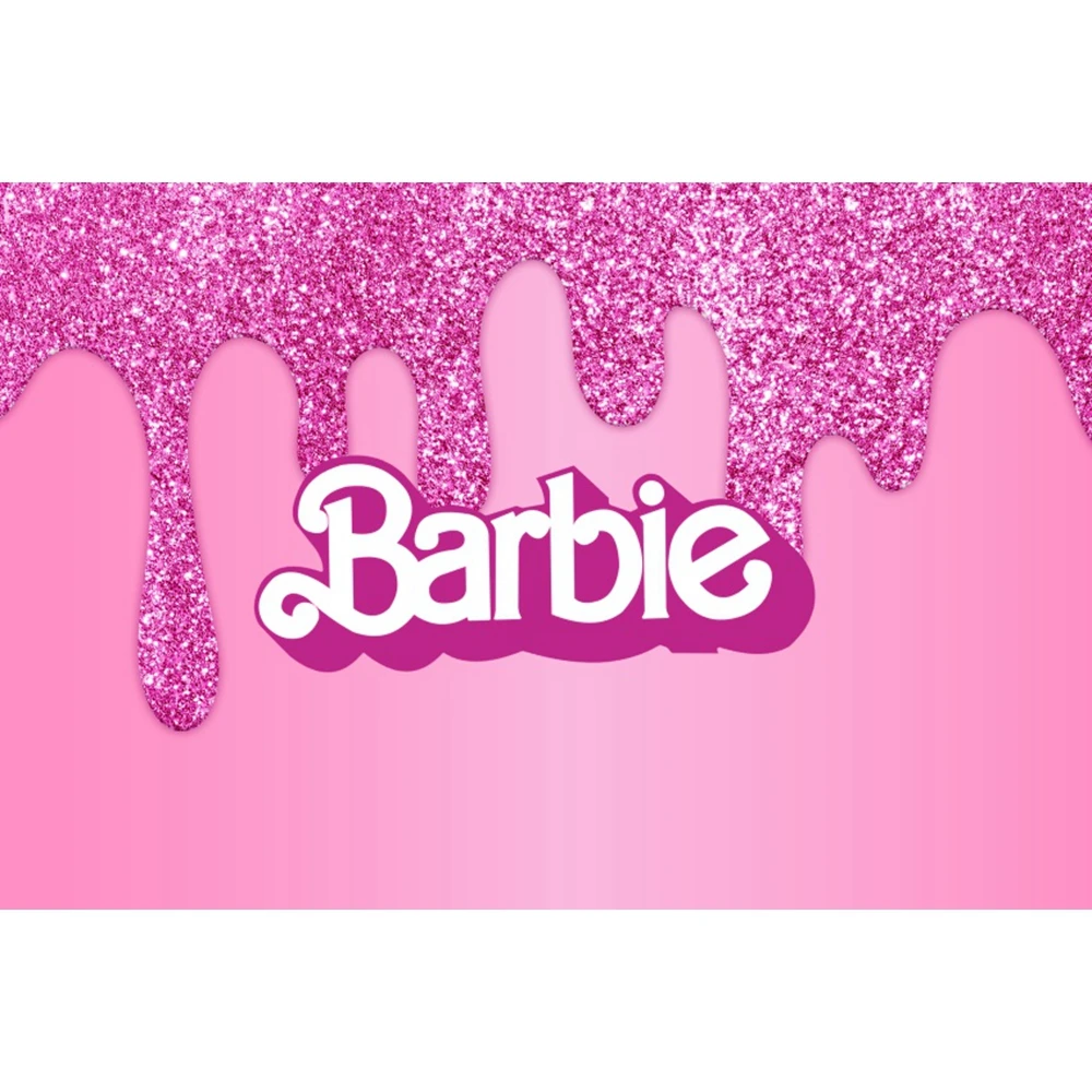 Barbie compleanno sfondo decorazione bambini principessa ragazza festa fotografia sfondo evento Banner Studio fotografico puntelli personalizzati