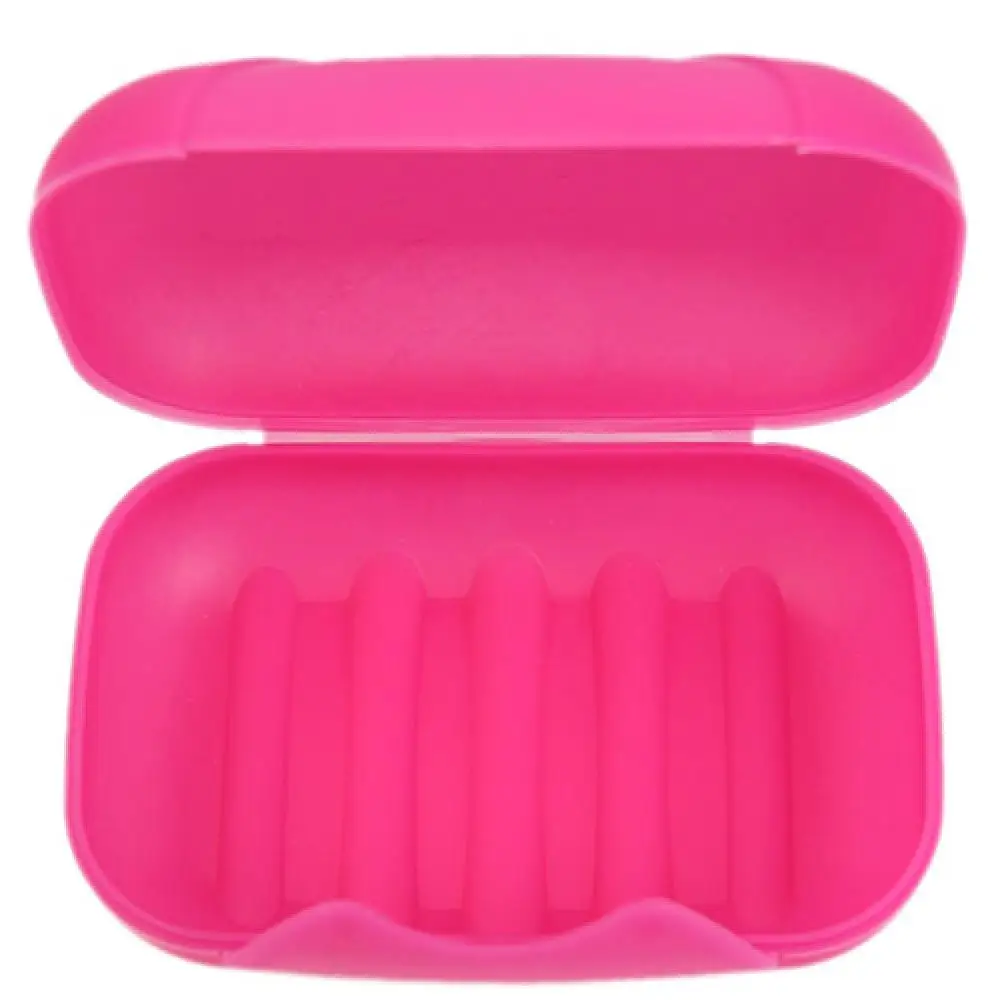 Portable Soap Dishes Candy Color Travel Soap Dish Box Portable Case Holder Container Bathroom Tool Bathroom Products